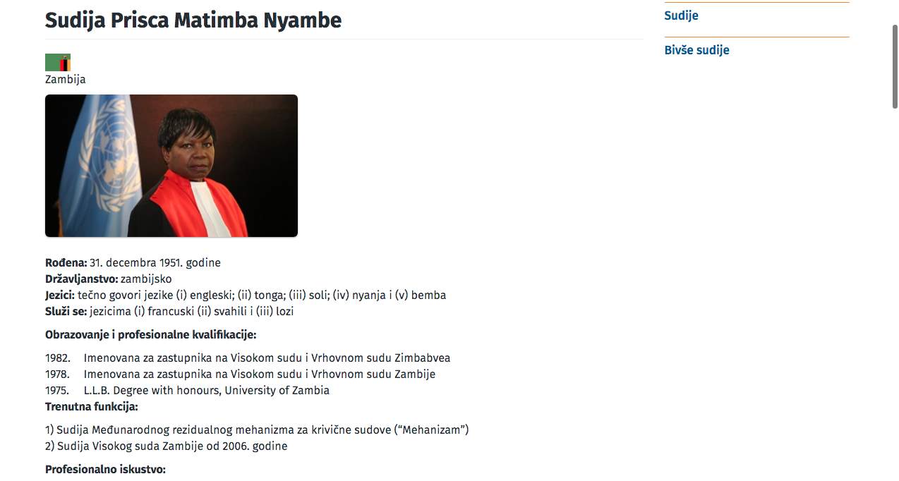 Prisca Matimba Nyambe, biografija - Uz suprotno mišljenje sutkinje Nyambe